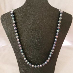 Vintage Peacock Freshwater Pearl Necklace